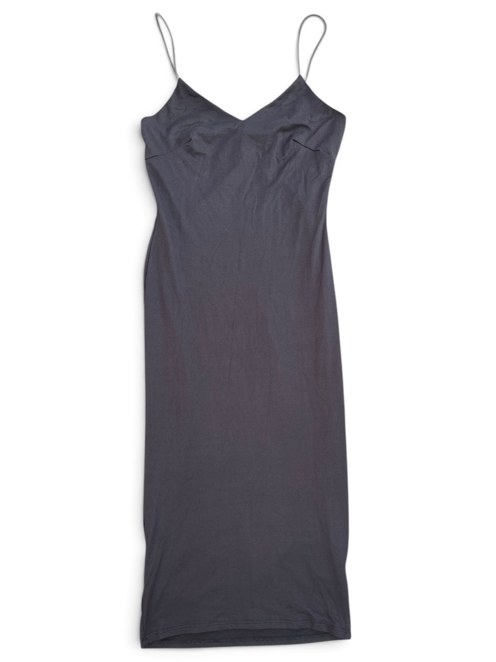 The Vintage Shop Black Midi Slip Dress V-Neck
Spaghetti Strap Lined Stretch Med